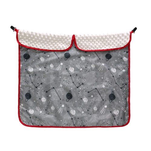 Kinderwagendecke, Kinderwagenautositz Baldachin Wasserdicht / Winddicht Warme Minky Dot Kinderwagendecke mit Clips, 30 '' x 30 ''