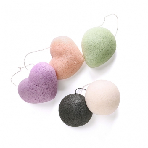 Konjac Sponge-Natural Konjac Bio-Hautpflege Konjac Gesichtsschwamm Set Tiefenreinigung Beauty Sponge Baby Use, 5er oder 3er Pack